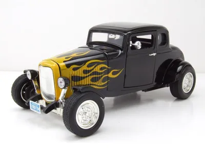 Zdjęcie produktu dla Model samochodu Ford Five Window Coupe, kolor czarny