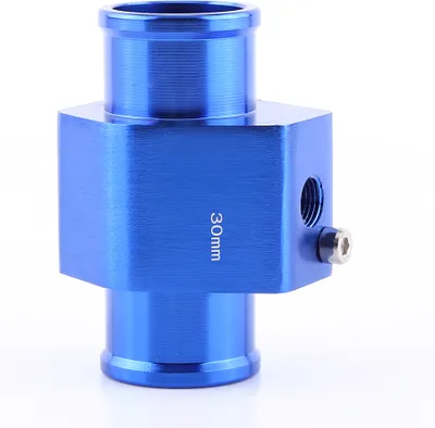 Zdjęcie produktu dla Uniwersalne metalowe złącze węża temperatury wody do samochodów, niebieskie, 30 mm