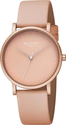 Zdjęcie produktu dla Regent skórzany zegarek damski kwarcowy pomarańczowy skórzany pasek D2URBA806