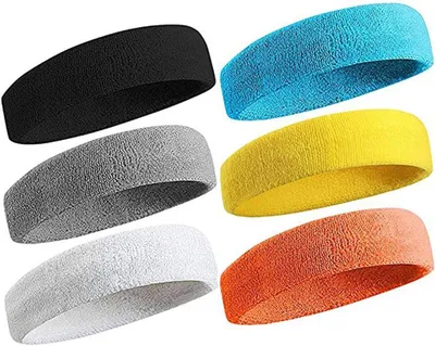 Zdjęcie produktu dla Opaska na czoło Sportowa opaska na głowę, Absorbująca wilgoć, Bawełna, Antypoślizgowa, Lekka, do fitnessu