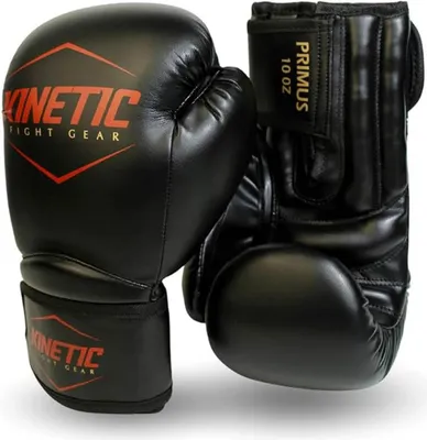 Produktbild von Kinetic Boxhandschuhe 10oz, Training, Boxen, Kickboxen, Muay Thai, Sparring, Klettverschluss, für Anfänger & Profis.