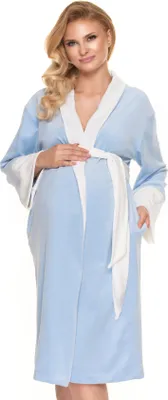 Obrázek produktu pro PeeKaBoo Dámský těhotenský župan Malevolent světle modrá S/M