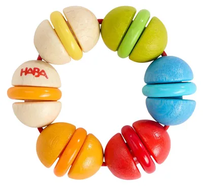 Produktbild von Haba Rassel bunte Kugeln Babyspielzeug sensorisch Motorik