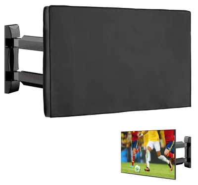 Image de Housse de protection extérieure pour téléviseur de 65 pouces, de couleur noire