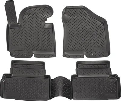Image de Tapis De Sol En Caoutchouc TPE Pour Hyundai ix35 2010-2015 4pcs, Système de Fixation Bord Haut Noir Antidérapant Toutes Saisons