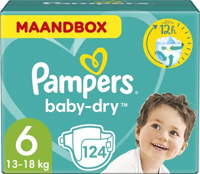 Obrázek produktu pro Pampers 81663723, Chlapec/děvče, Plena s páskou, 13 kg, 18 kg, Vícebarevný, Sychý zip