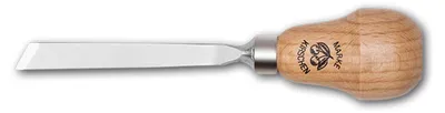 Produktbild von KIRSCHEN Kerbschnitzbeitel mit Rotbuchenheft 10 mm Stich 1 schräg Birnenform 5602010