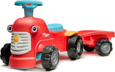 Produktbild von FALK Lauftraktor Maurice mit Anhänger Rot