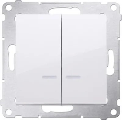 Produktbild von Kontakt-Simon DW5ABL.01/11, Kunststoff, Weiß, IP20, IP44, 250 V, 16 A, 75 mm