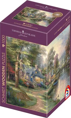 Produktbild von Holzpuzzle Thomas Kinkade Studios: Dorf am See (1000 Teile)