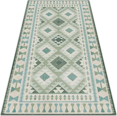 Produktbild von Moderner Vinylteppich für Zimmer oder Terrasse - Boho-Muster 150x198 cm