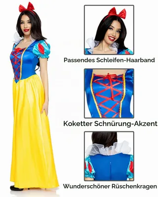 Produktbild von LEG AVENUE 8540701101 85407 - Klassische Schneewittchen Damen kostüm, Größe Small (EUR 36)