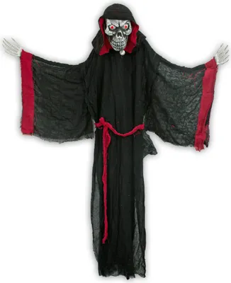 Produktbild von Halloween Dekoration Vampir mit Totenkopf animiert - 155 cm | Standfigur