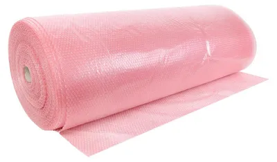 Produktbild von WETEC Luftpolsterfolie, ESD, 1.200 mm x 100 m, 2-lagig (Knallfolie)