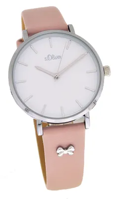 Produktbild von s.Oliver Damen Analog Quarz Uhr mit Leder Armband SO-3748-LQ