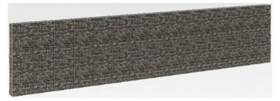 Produktbild von Gabionenwand aus verzinktem Stahl 900x30x200 cm Silber
