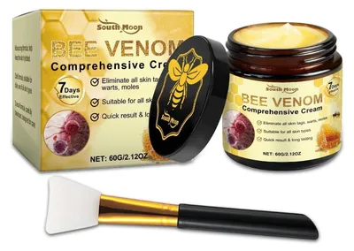 Produktbild von Bienengift Creme Geschenkset mit Maskenpinsel, Faltenpflege Gesicht & Körper, Feuchtigkeitspflege