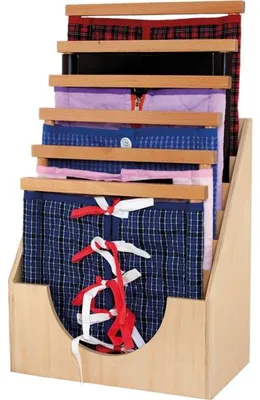 Image de Cadre d'habillage Montessori avec 6 cadres