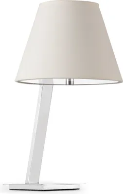 Obrázok produktu pre Stolová lampa MOMA chróm, biela