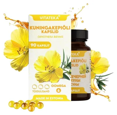 Obrázek produktu pro Pupalkový olej 500 mg - 90 kapslí - Vitateka
