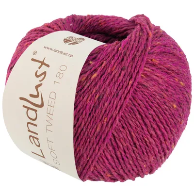 Produktbild von Lana Grossa Landlust Soft Tweed 180 klassisch verzwirntes Tweedgarn aus Schurwolle mit mehrfarbigen Noppen  Farbe 119 - Pink meliert