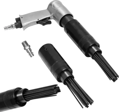 Immagine prodotto di Jopassy ago ablatore ad aria compressa testina di ricambio pistola ad aghi antiruggine 19 aghi deruster incl. 2 testine ad aghi Ø 3mm