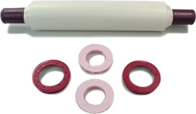 Produktbild von TUPPERWARE Backen Profi-TeigrolleNudelholz mit Aussteche/Abstandhalter
