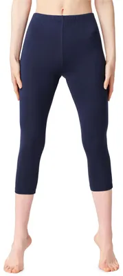 Produktbild von Bellivalini Damen 3/4 Leggings aus Baumwolle BLV50-199 (Marineblau, S)