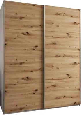 Produktbild von MEBLE KRYSPOL LUX 1 Kleiderschrank - 245,5x200x64cm - Weiß, Artisan, Silber
