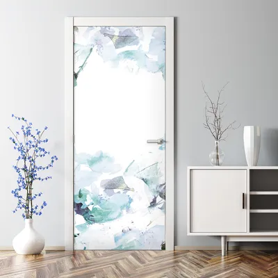 Produktbild von Dekorative Tür Wandaufkleber Wandtattoo selbstklebend Klebefolie Tropische Blätter 70 x 200 cm