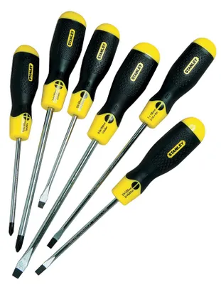 Produktbild von Schraubendreher-Set CushionGrip 0-65-007 6ltg. Schlitz Phillips magnetisch
