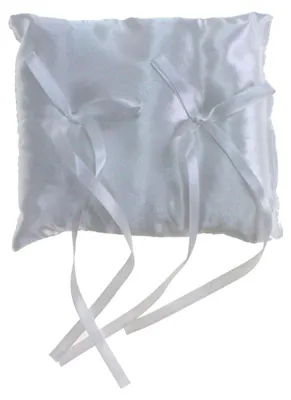 Produktbild von Ringkissen klein eckig weiß B16xL14cm Hochzeit Ringhalter für Eheringe