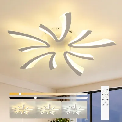 LED-Deckenleuchte 70 cm, dimmbar 3000–6500 K, mit Fernbedienung