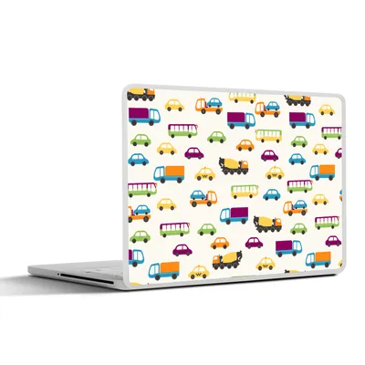 Produktbild von MuchoWow® Laptop Aufkleber Sticker Cover Auto - Muster - Fahrzeuge 25x18 cm - Laptop-Deko