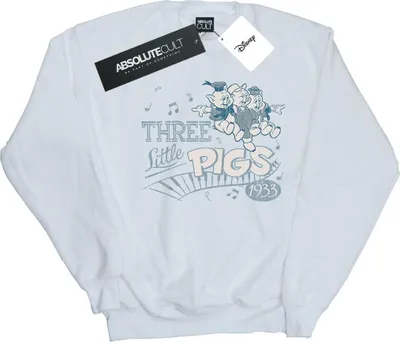 Produktbild von Disney - "1933" Sweatshirt für Herren BI17849 (4XL) (Weiß)