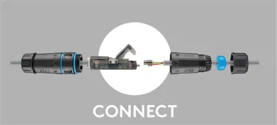 Obrázok produktu pre Goobay 44416, Čierna, Cat6a, U/UTP (UTP), 22/26, IP68, 750 V
