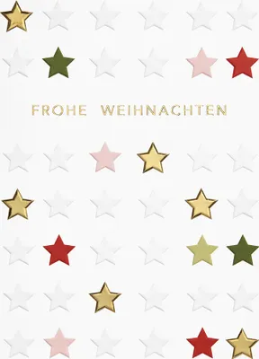 Produktbild von Weihnachten Glückwunschkarte im Format 115 x 17cm mit Umschlag