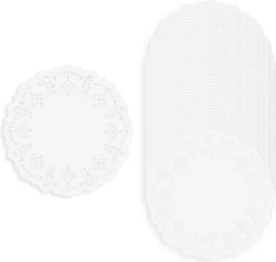 Produktbild von VBS Spitzendeckchen, Weiß, Papier Ø 11,5 cm, 50 Stück