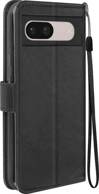 Produktbild von Mayaxess, Google Pixel 8a Wallet Case Standfunktion mit Handschlaufe, Schwarz