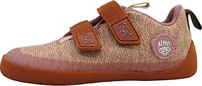 Produktbild von Affenzahn Knit Happy Cat Kinderschuhe Mädchen Halbschuhe Klett Klettschuh Rosa Freizeit, Schuhgröße:28 EU