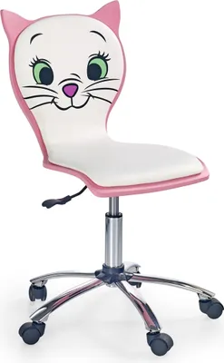 Produktbild von Halmar Kinderstuhl auf Rädern Kätzchen 2 - rosa / weiß