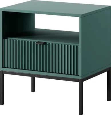 Produktbild von Masseno Nachttisch STELLARE Nachtschrank Beistelltisch für Schlafzimmer 54 x 56 x 39 cm Hellgrün