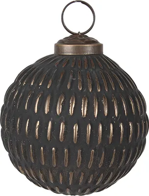 Immagine prodotto di Guaina natalizia Clayre & Eef Ø 8x8 cm Vetro color oro grigio