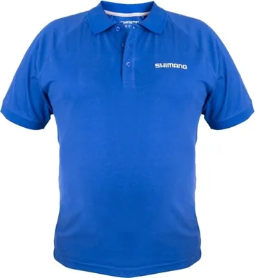 Produktbild von SHIMANO Short Sleeve Polo, M, blau, SHSSPBUM