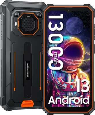 Obrázok produktu pre Blackview BV6200 – outdoorový mobilný telefón, vodotesný, 6,56" HD, 8 GB + 64 GB, 13 000 mAh, reproduktor s hlasitosťou 98 dB, osemjadrový procesor, IP68/IP69K, dve SIM karty 4G, OTG, GPS, NFC, 18 W rýchle nabíjanie