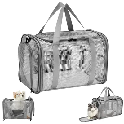 Immagine prodotto di Trasportino per gatti e cani - Pieghevole - 46 x 26 x 29 cm - Tessuto Oxford