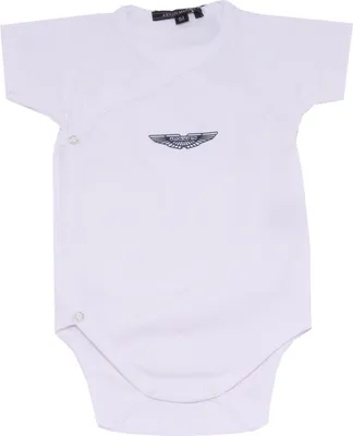 Zdjęcie produktu dla 7618W body bimbo ASTON MARTIN białe bawełniane body chłopięce