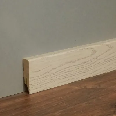 Produktbild von Sockelleiste / Fußleiste / Bodenleiste Lecco-30 (72912) - Eiche white/oak