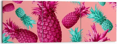 Produktbild von Bild auf Leinwand - Leinwandbild - Ananas Obst Saft - 150x50cm - Wand Bild - Wanddeko - Wandbilder - Leinwanddruck - Bilder - Kunstdruck - Wanddekoration - Leinwand bilder - Wandkunst - CA150x50-4031
