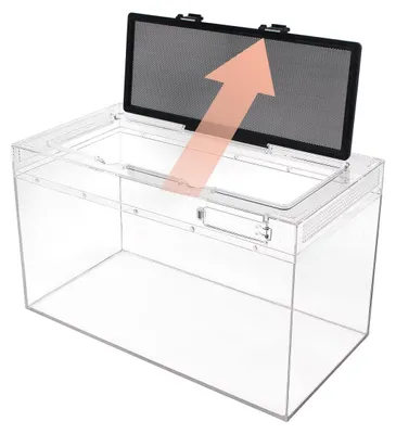 Immagine prodotto di Terrario per rettili - 50 x 25 x 27 cm - 35,5 litri - Materiale plastico